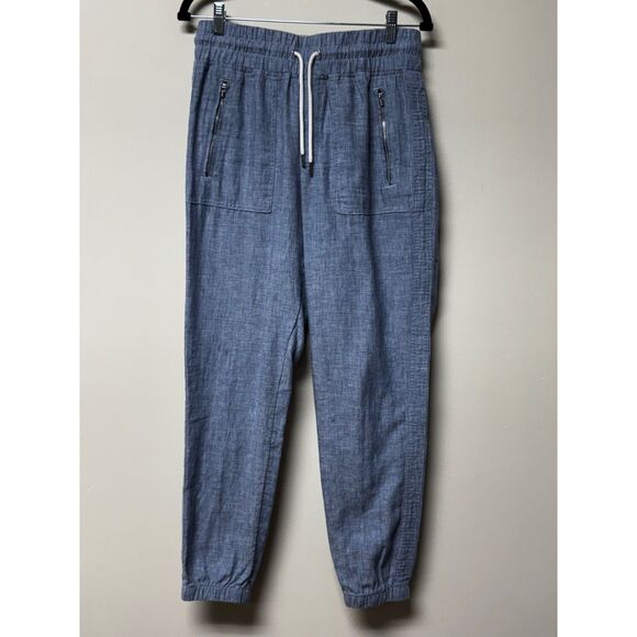 ATHLETA Cabo Linen Jogger Blue, Sz 4 - Picture 2 of 9
